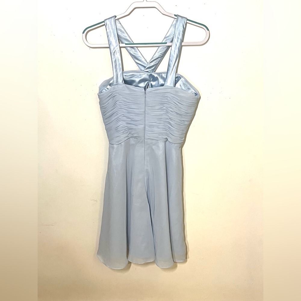 J.J.’s House beautiful taffeta and satin light blue party dress. Size S. EUC. - Picture 5 of 11
